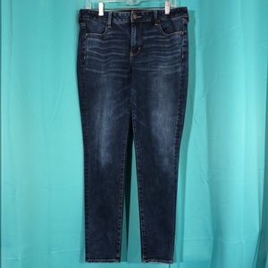 American Eagle High Waist Blue Jeggings